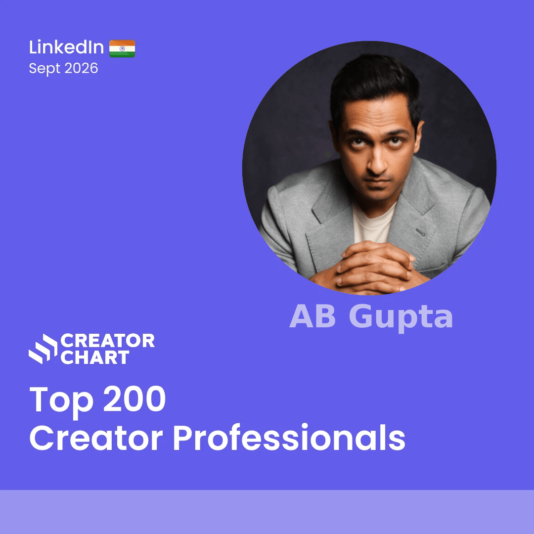 Top 200 Badge for AB Gupta