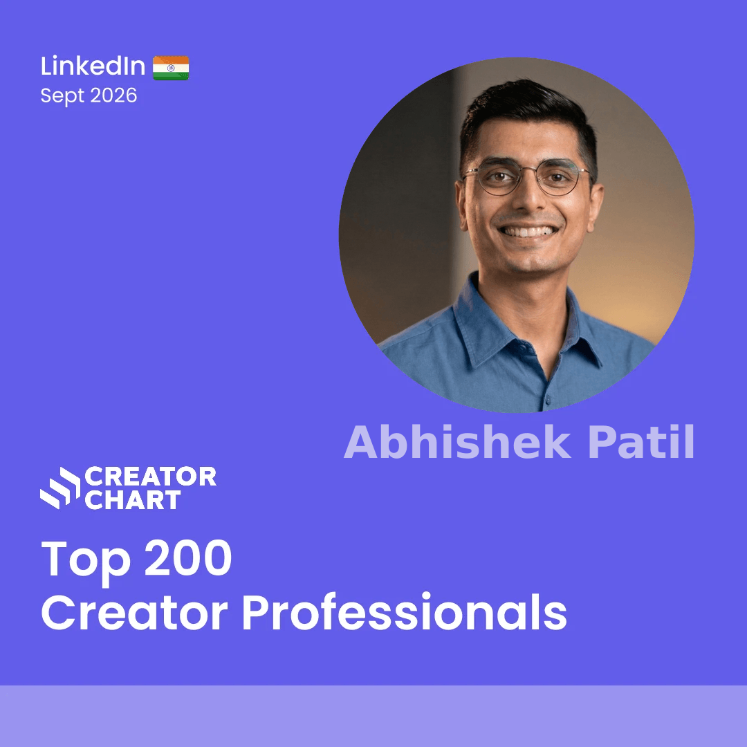 Top 200 Badge for Abhishek Patil