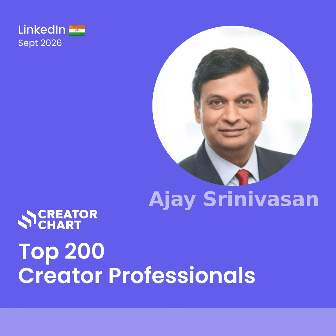 Top 200 Badge for Ajay Srinivasan