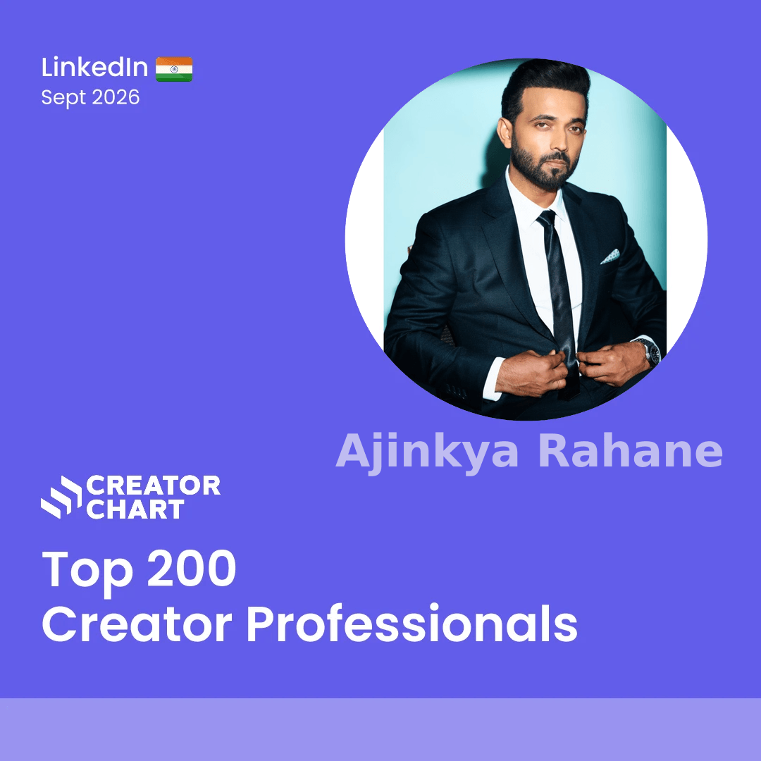 Top 200 Badge for Ajinkya Rahane