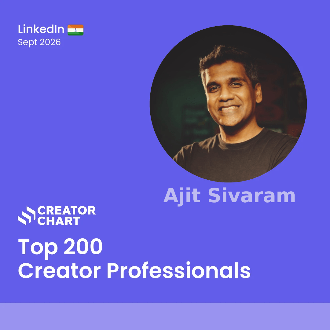 Top 200 Badge for Ajit Sivaram
