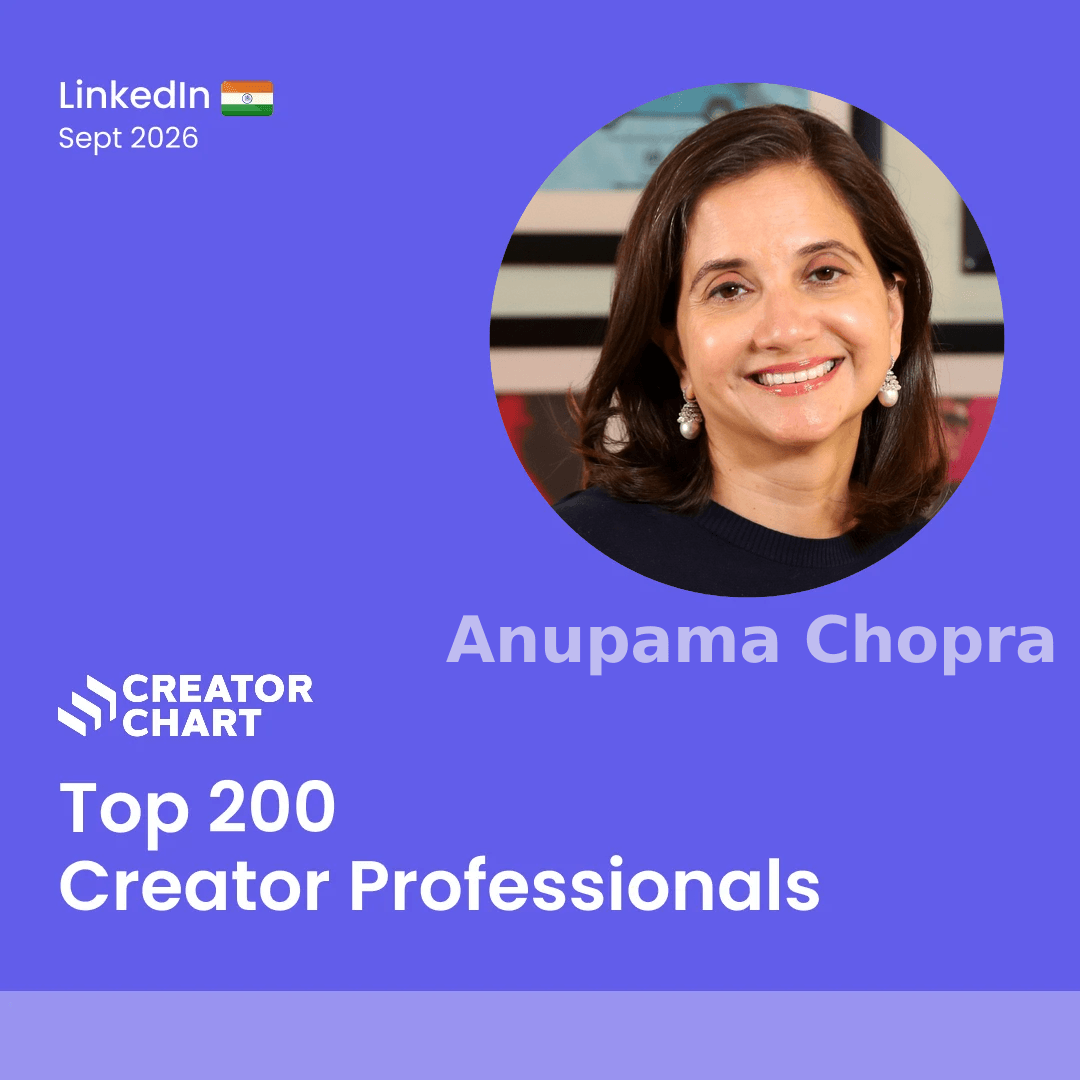 Top 200 Badge for Anupama Chopra