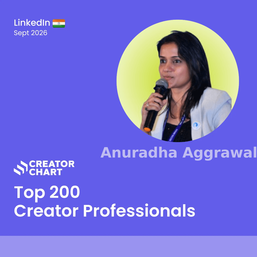 Top 200 Badge for Anuradha Aggrawal