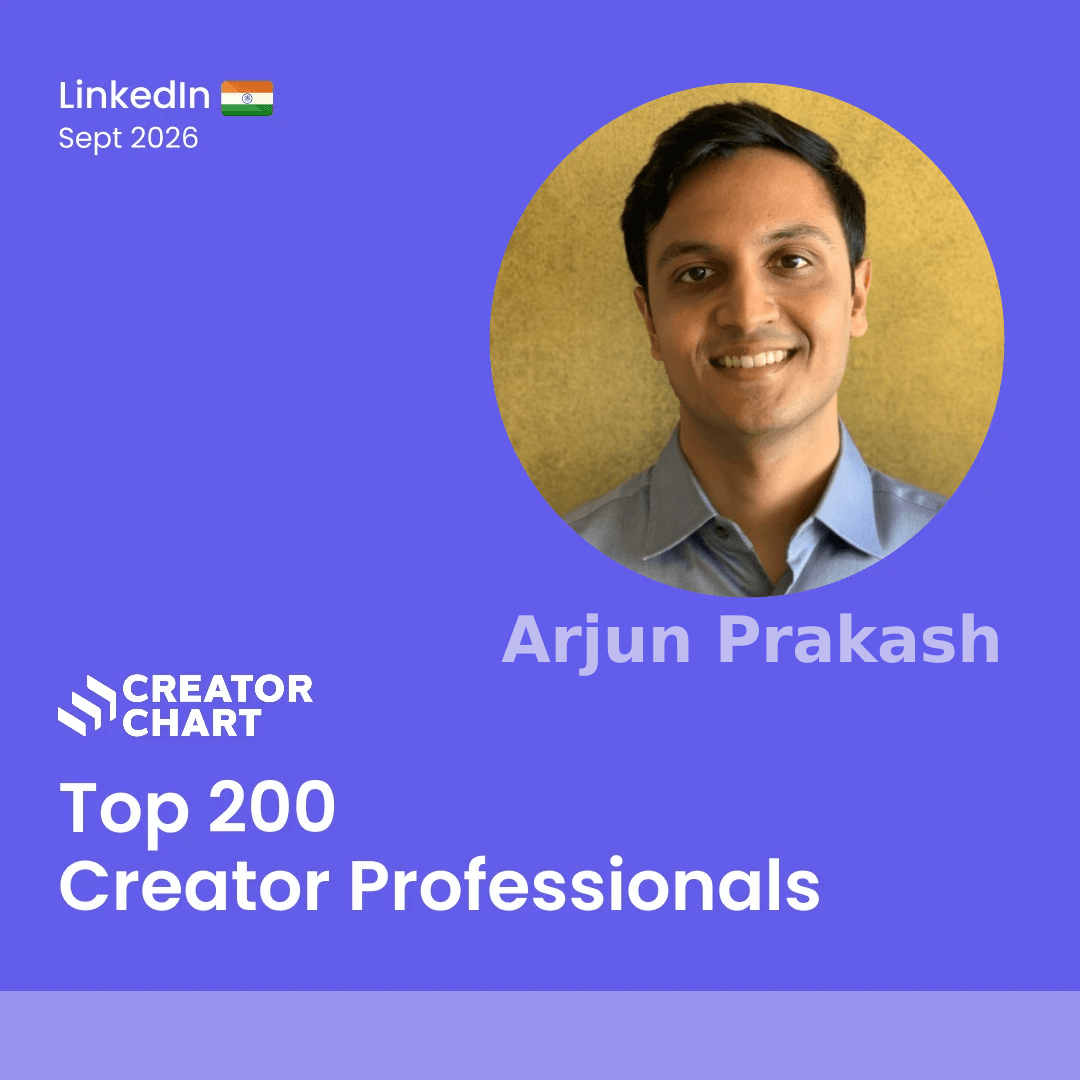 Top 200 Badge for Arjun Prakash