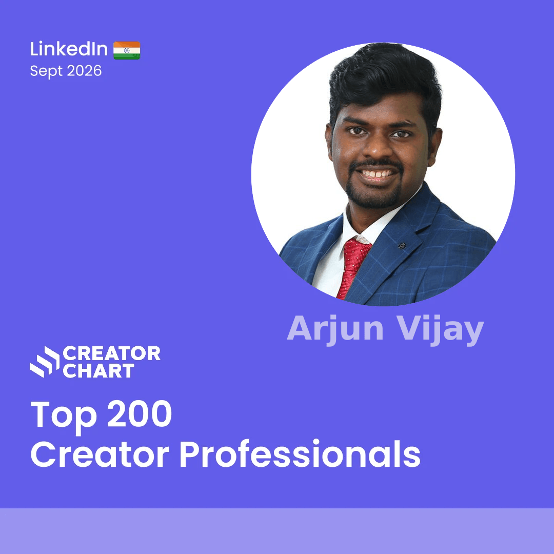 Top 200 Badge for Arjun Vijay