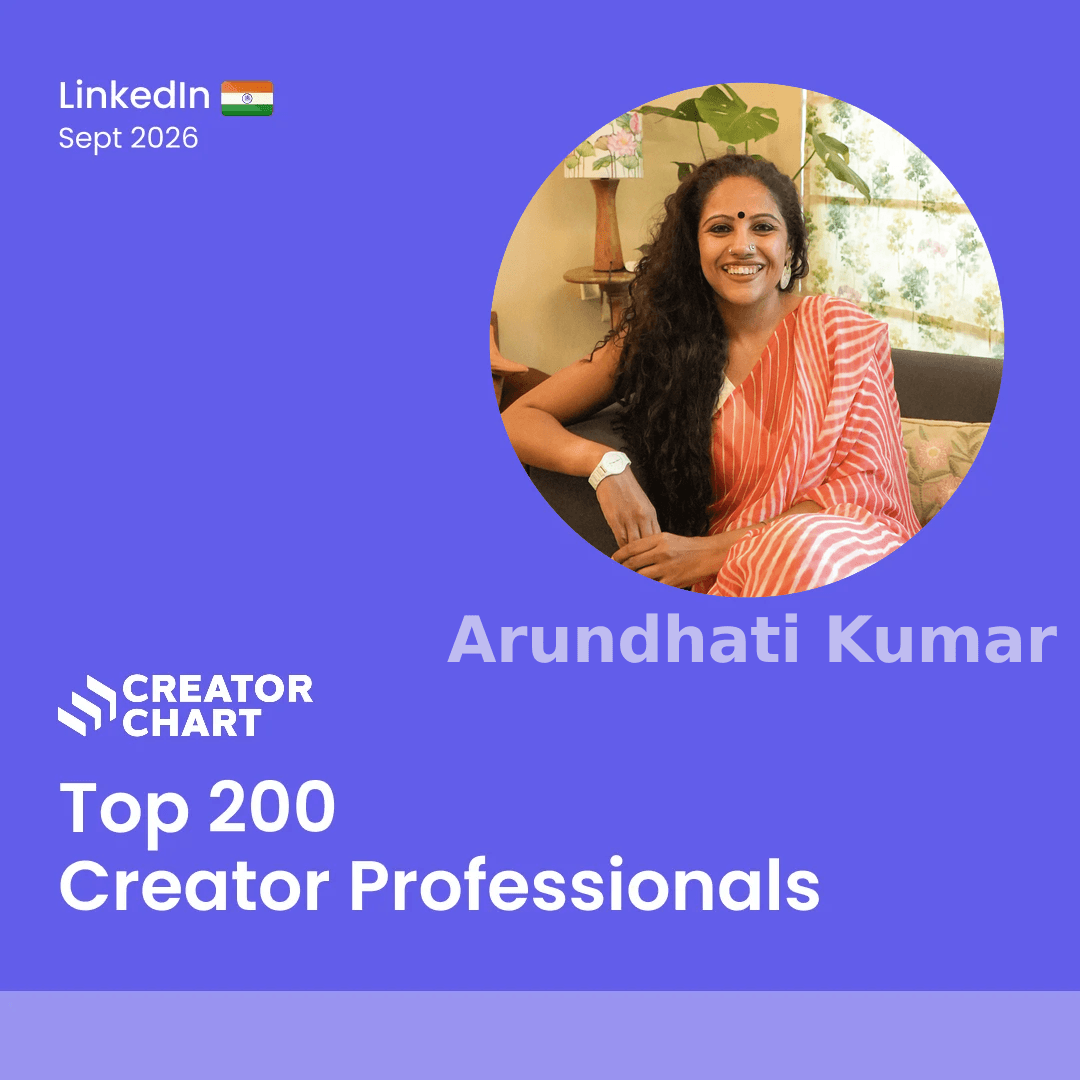 Top 200 Badge for Arundhati Kumar