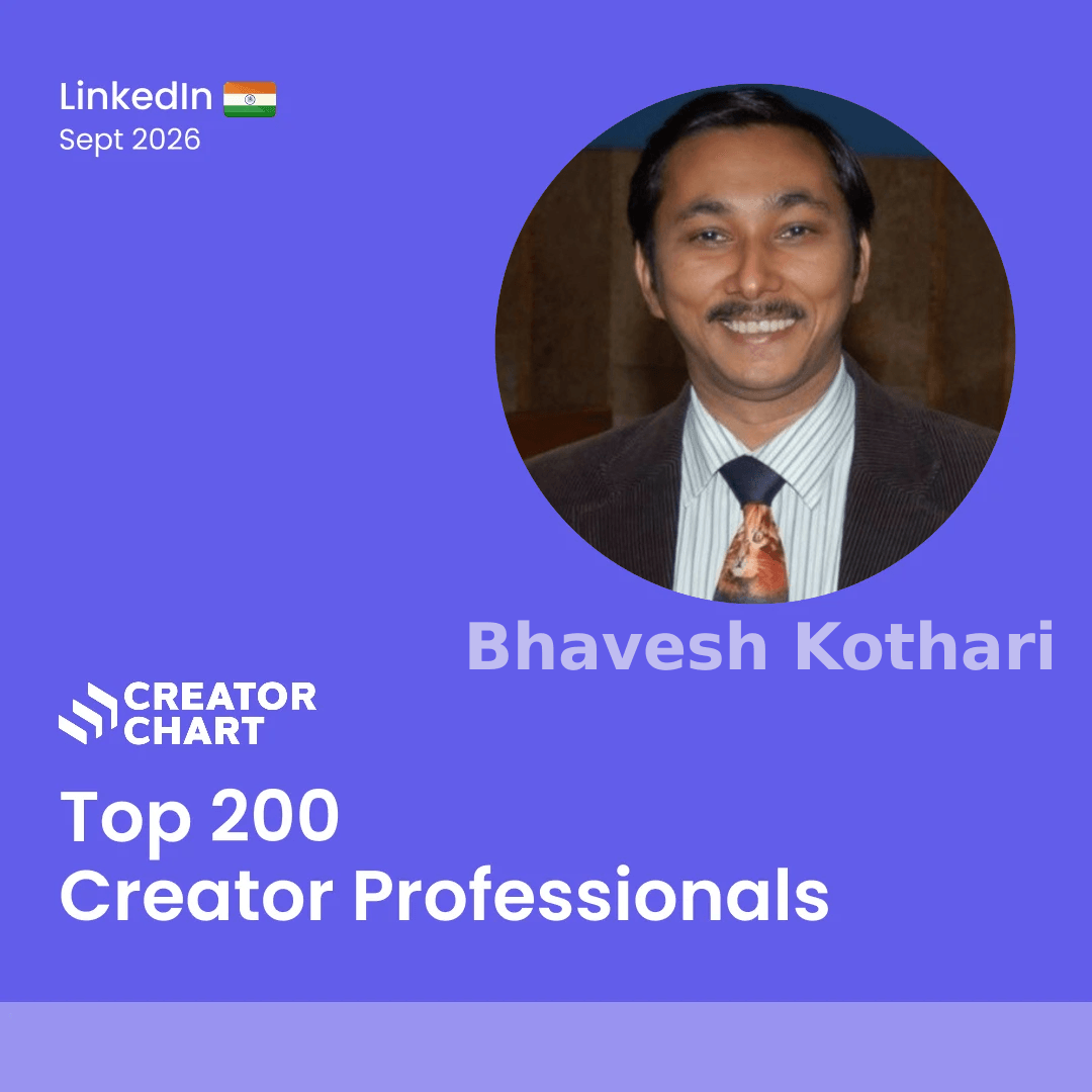 Top 200 Badge for Bhavesh Kothari