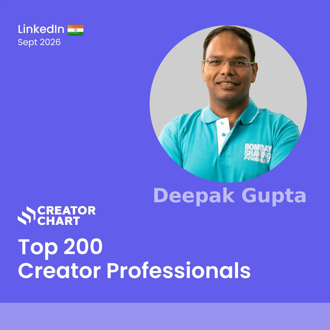 Top 200 Badge for Deepak Gupta