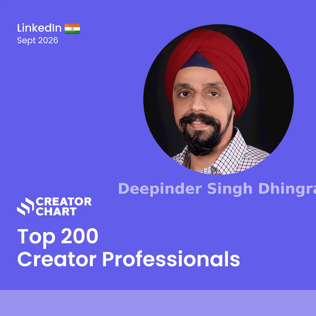 Top 200 Badge for Deepinder Singh Dhingra