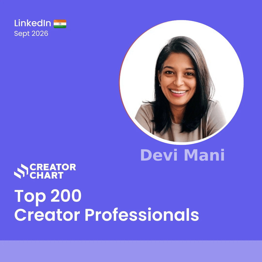 Top 200 Badge for Devi Mani