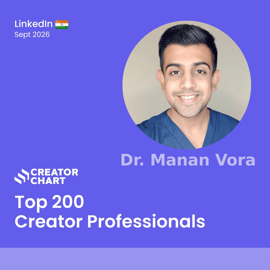 Top 200 Badge for Dr. Manan Vora