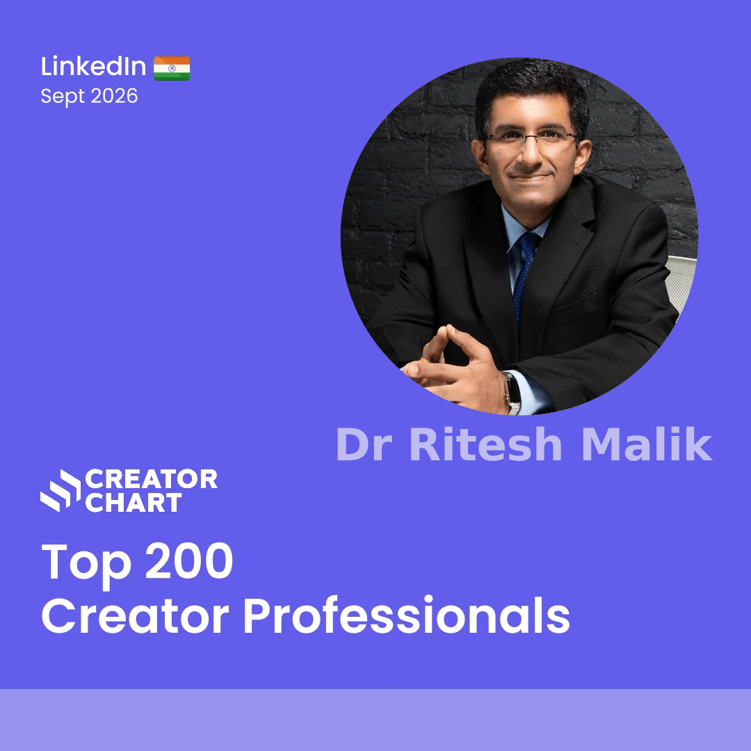 Top 200 Badge for Dr Ritesh Malik