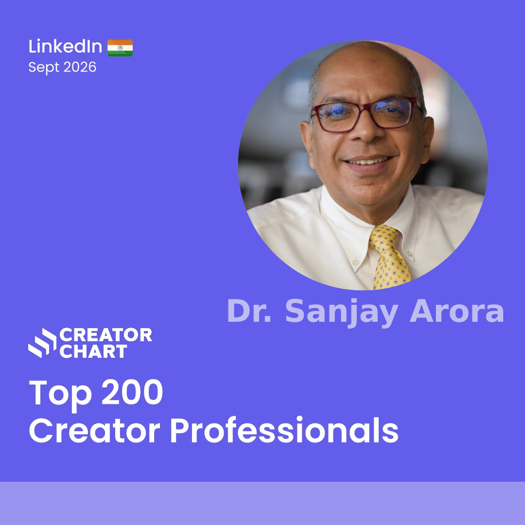 Top 200 Badge for Dr. Sanjay Arora