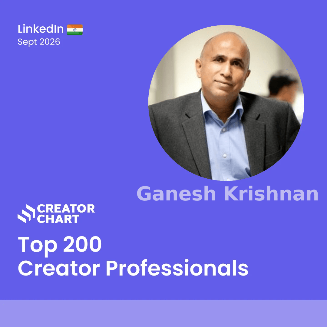 Top 200 Badge for Ganesh Krishnan