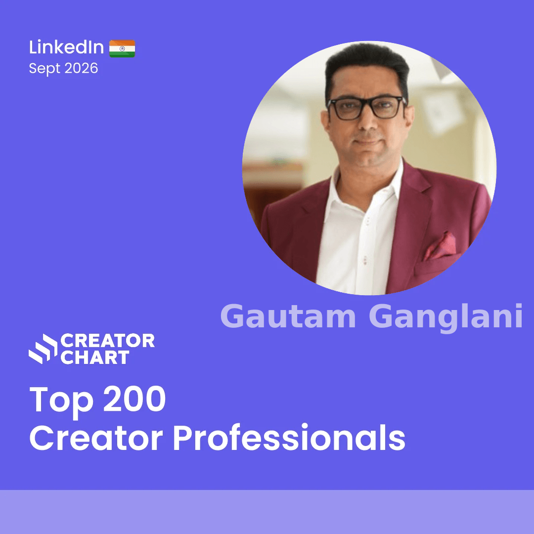 Top 200 Badge for Gautam Ganglani