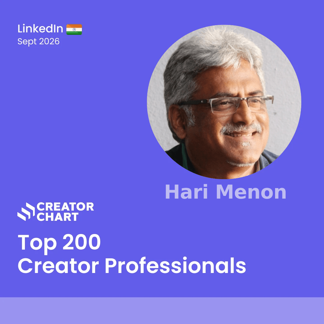Top 200 Badge for Hari Menon