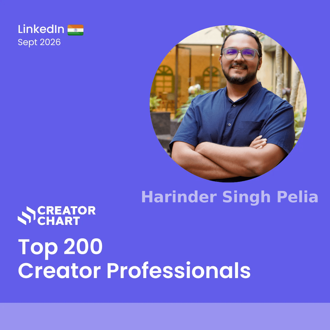 Top 200 Badge for Harinder Singh Pelia