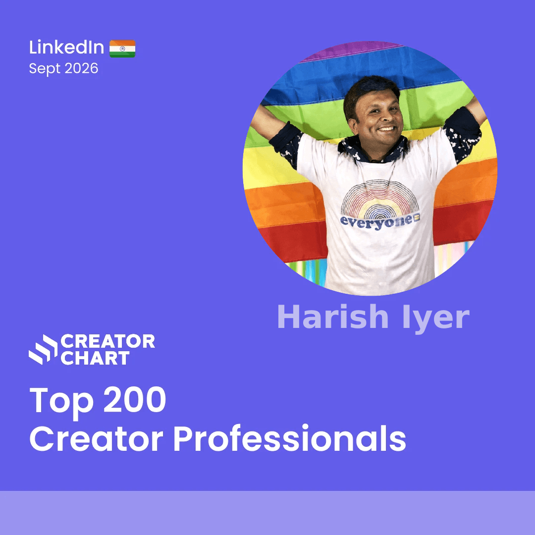 Top 200 Badge for Harish Iyer