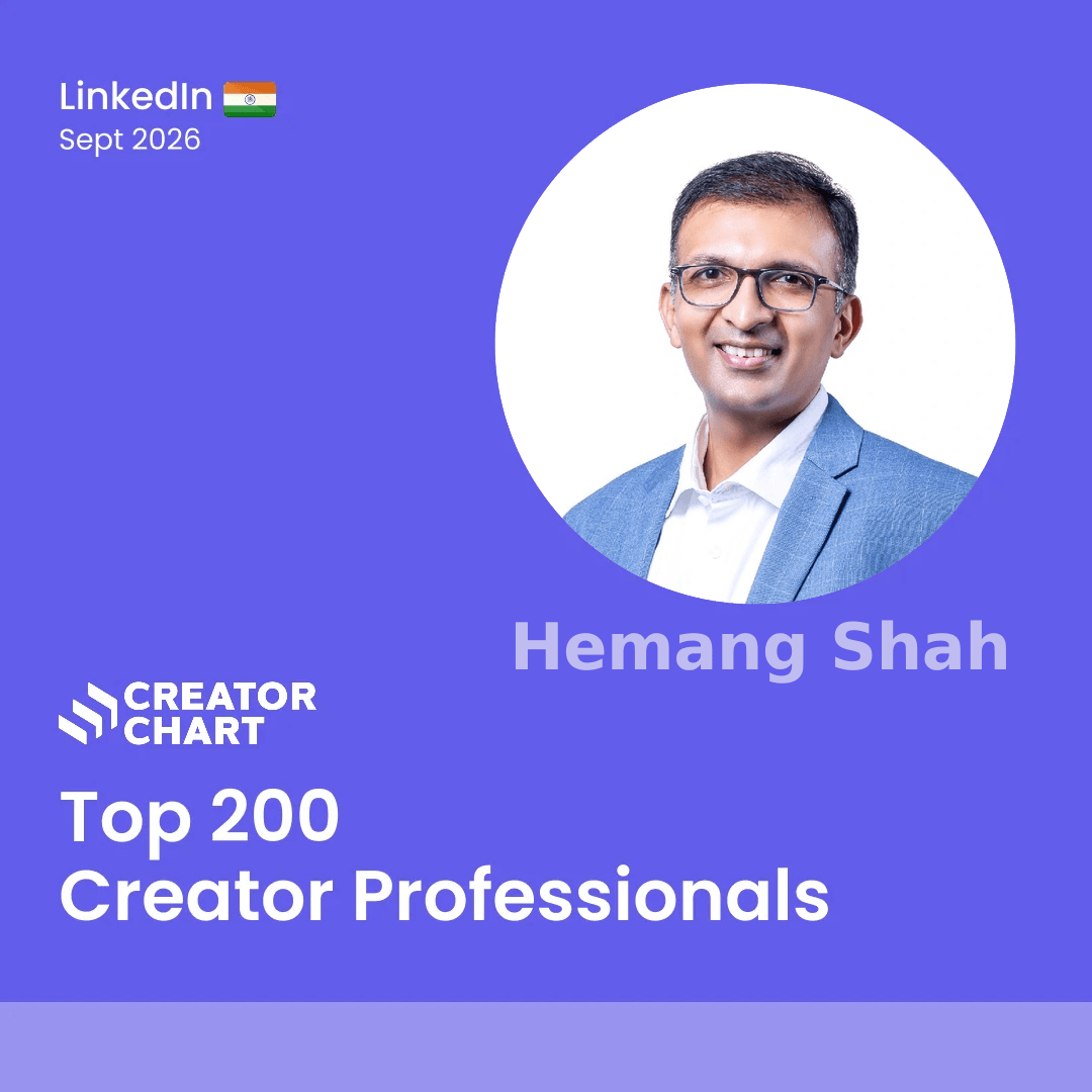 Top 200 Badge for Hemang Shah