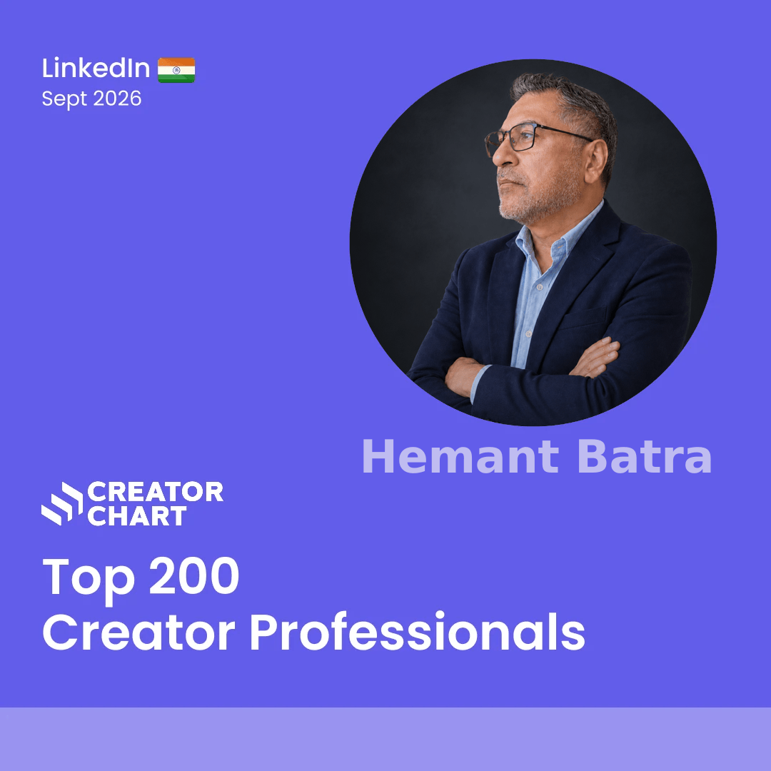 Top 200 Badge for Hemant Batra