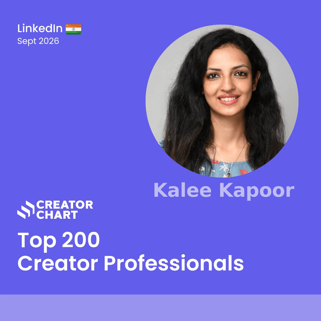 Top 200 Badge for Kalee Kapoor