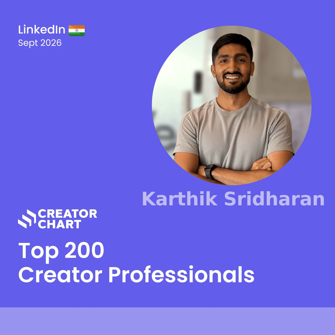 Top 200 Badge for Karthik Sridharan