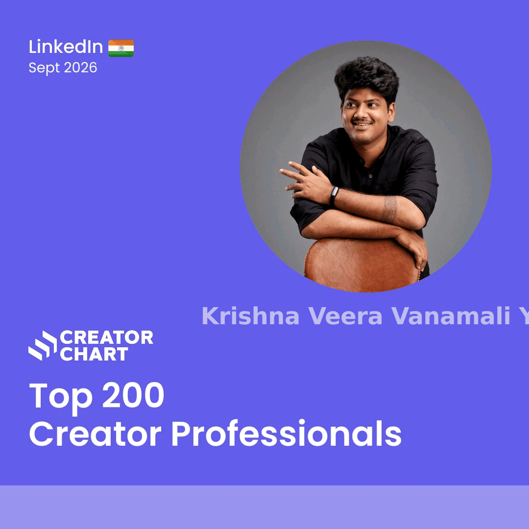 Top 200 Badge for Krishna Veera Vanamali Y