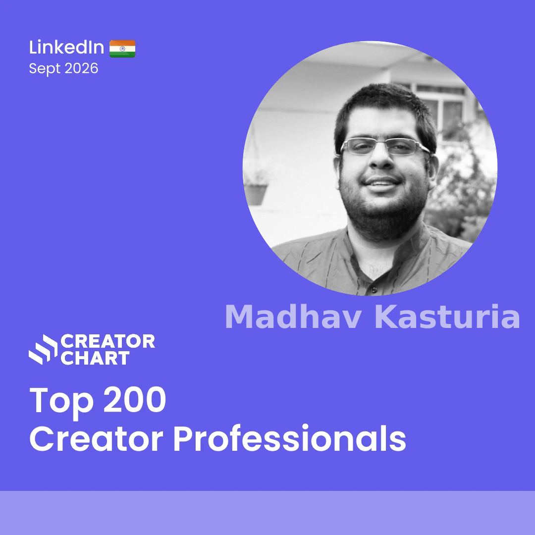 Top 200 Badge for Madhav Kasturia