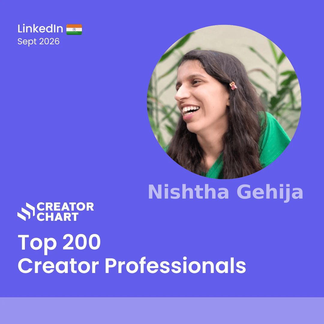 Top 200 Badge for Nishtha Gehija