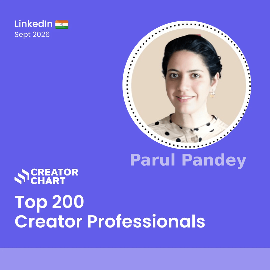 Top 200 Badge for Parul Pandey