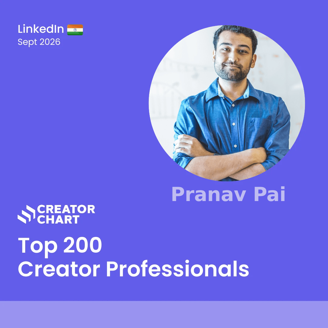 Top 200 Badge for Pranav Pai