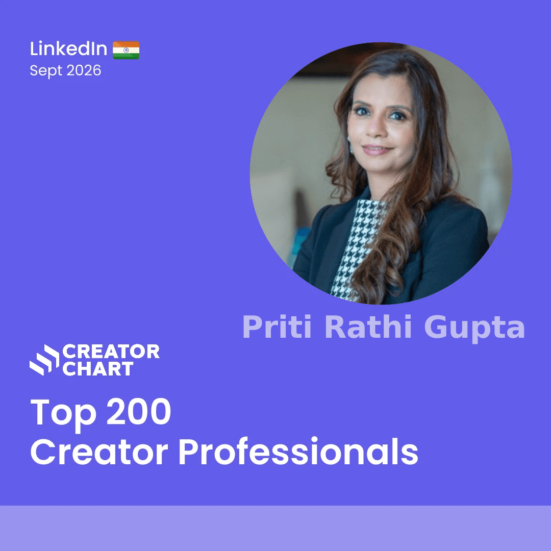 Top 200 Badge for Priti Rathi Gupta