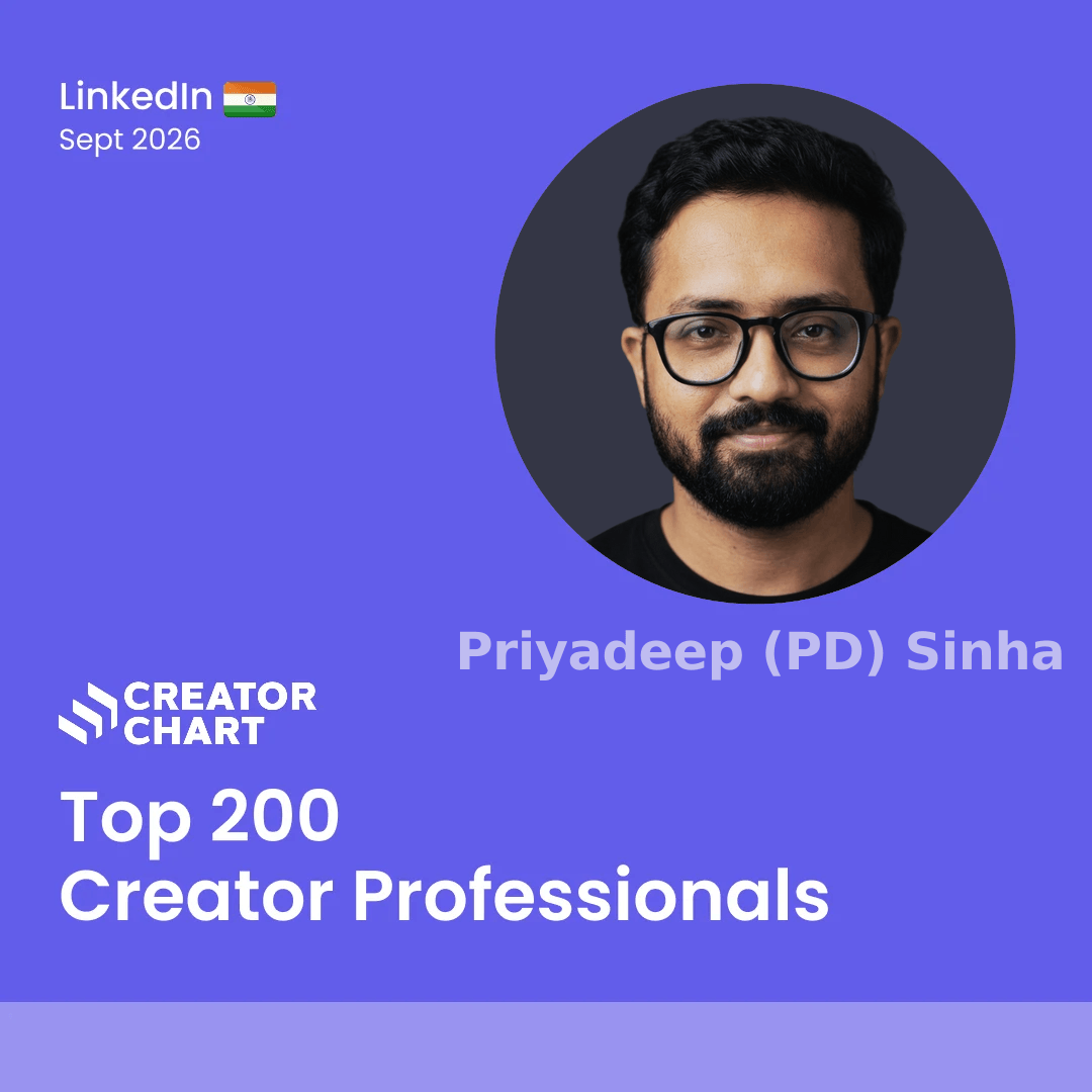 Top 200 Badge for Priyadeep (PD) Sinha
