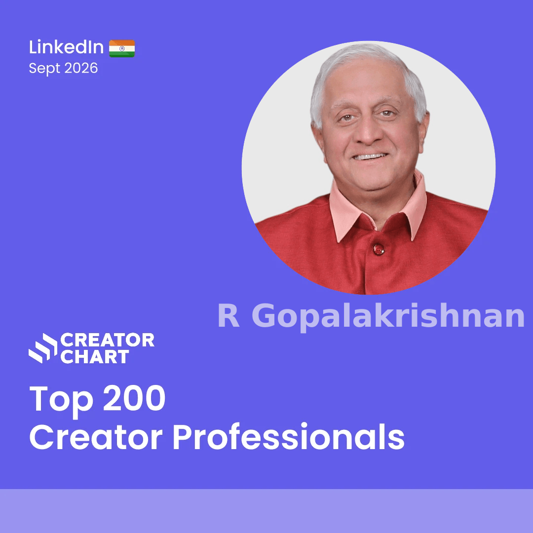 Top 200 Badge for R Gopalakrishnan