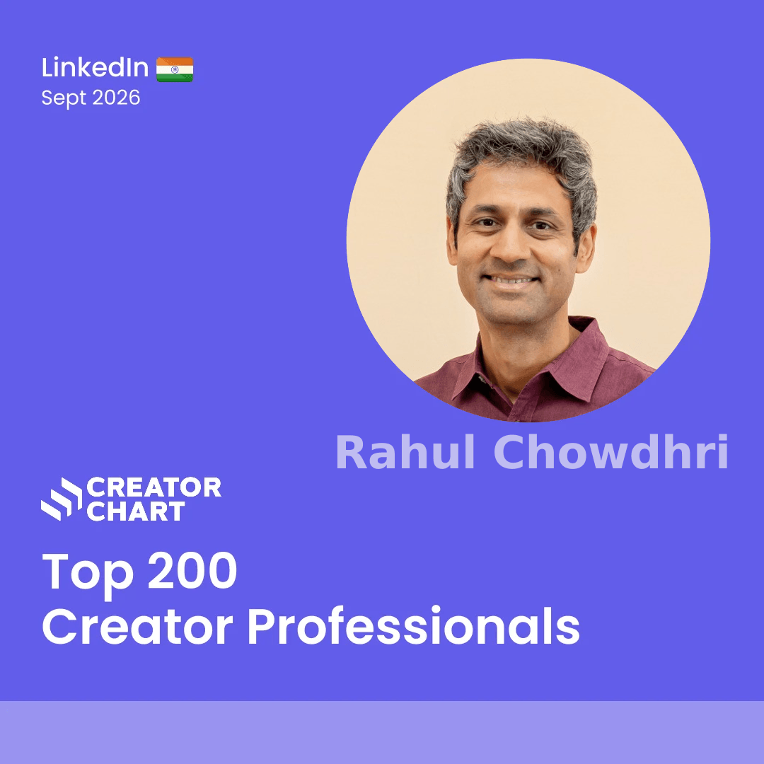 Top 200 Badge for Rahul Chowdhri