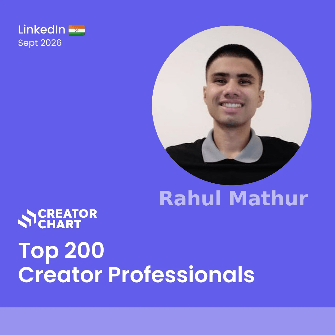 Top 200 Badge for Rahul Mathur