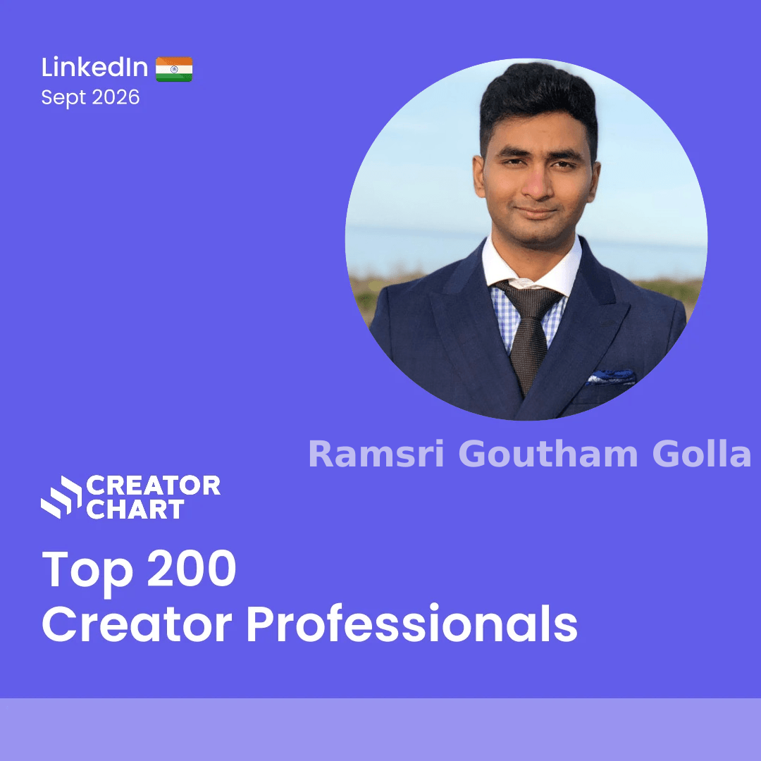 Top 200 Badge for Ramsri Goutham Golla