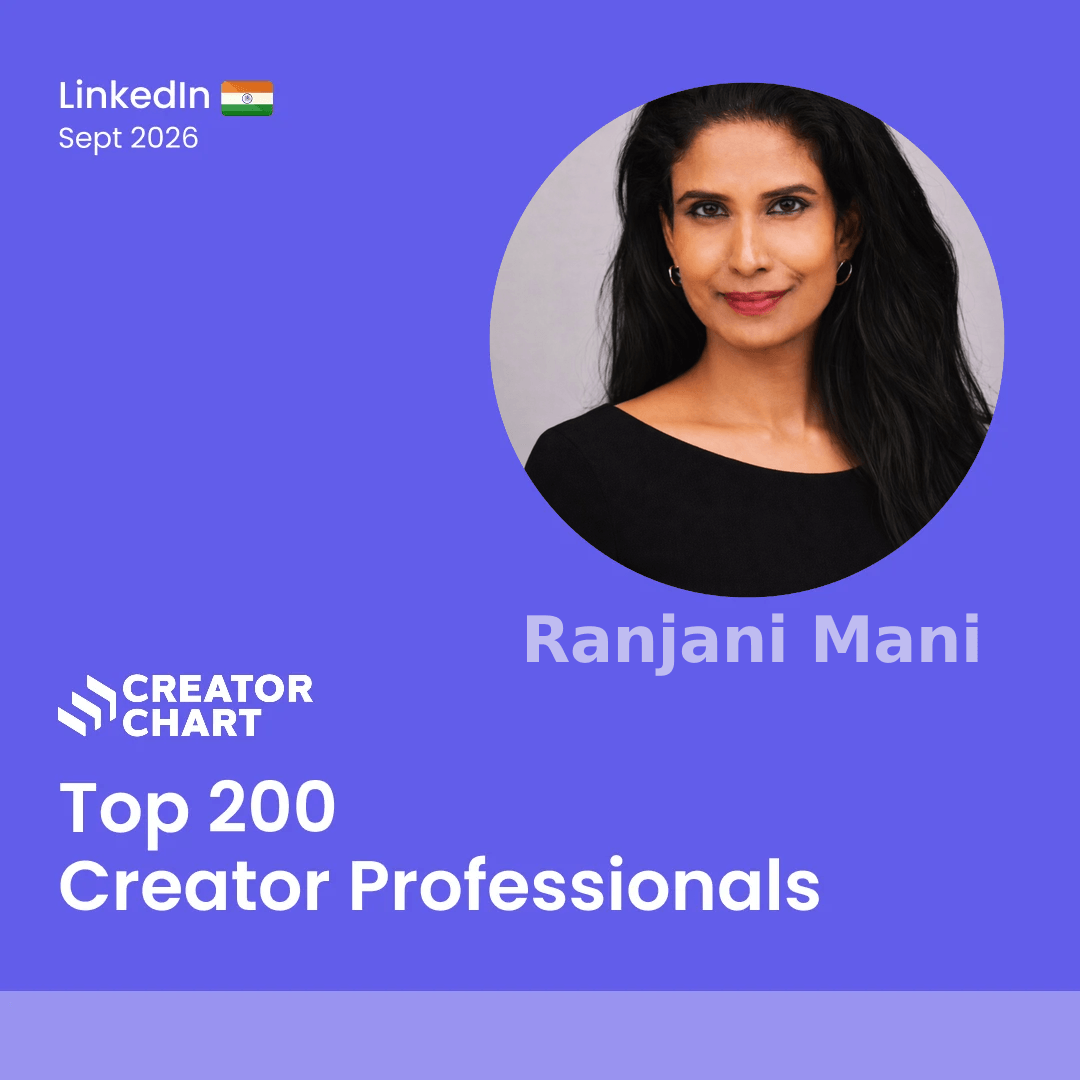 Top 200 Badge for Ranjani Mani