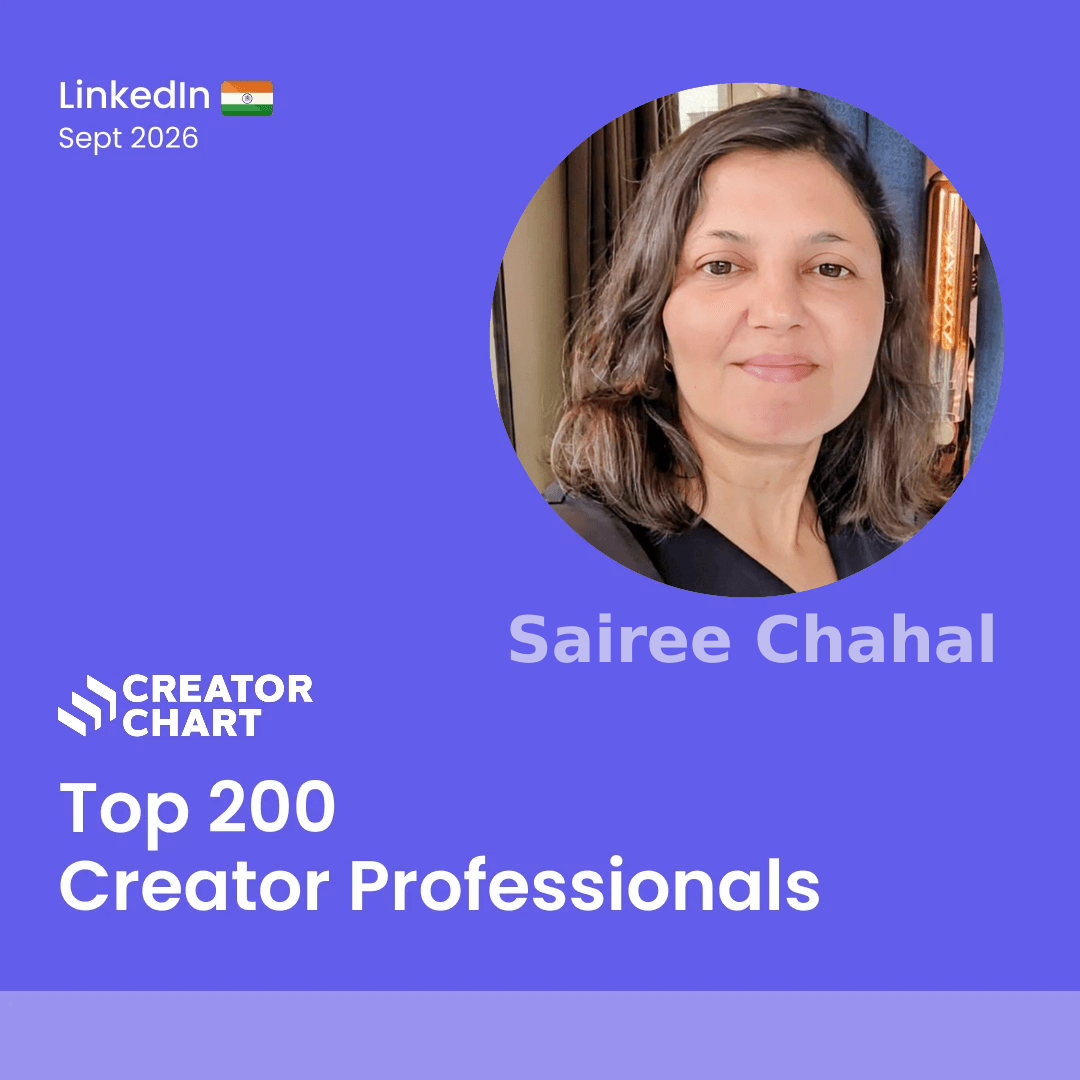 Top 200 Badge for Sairee Chahal