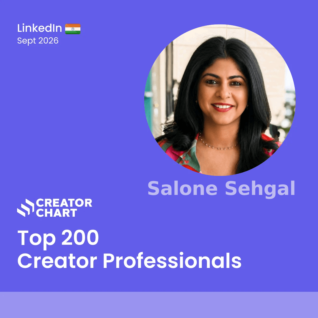 Top 200 Badge for Salone Sehgal