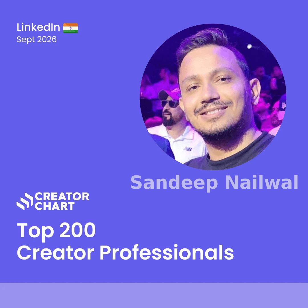 Top 200 Badge for Sandeep Nailwal