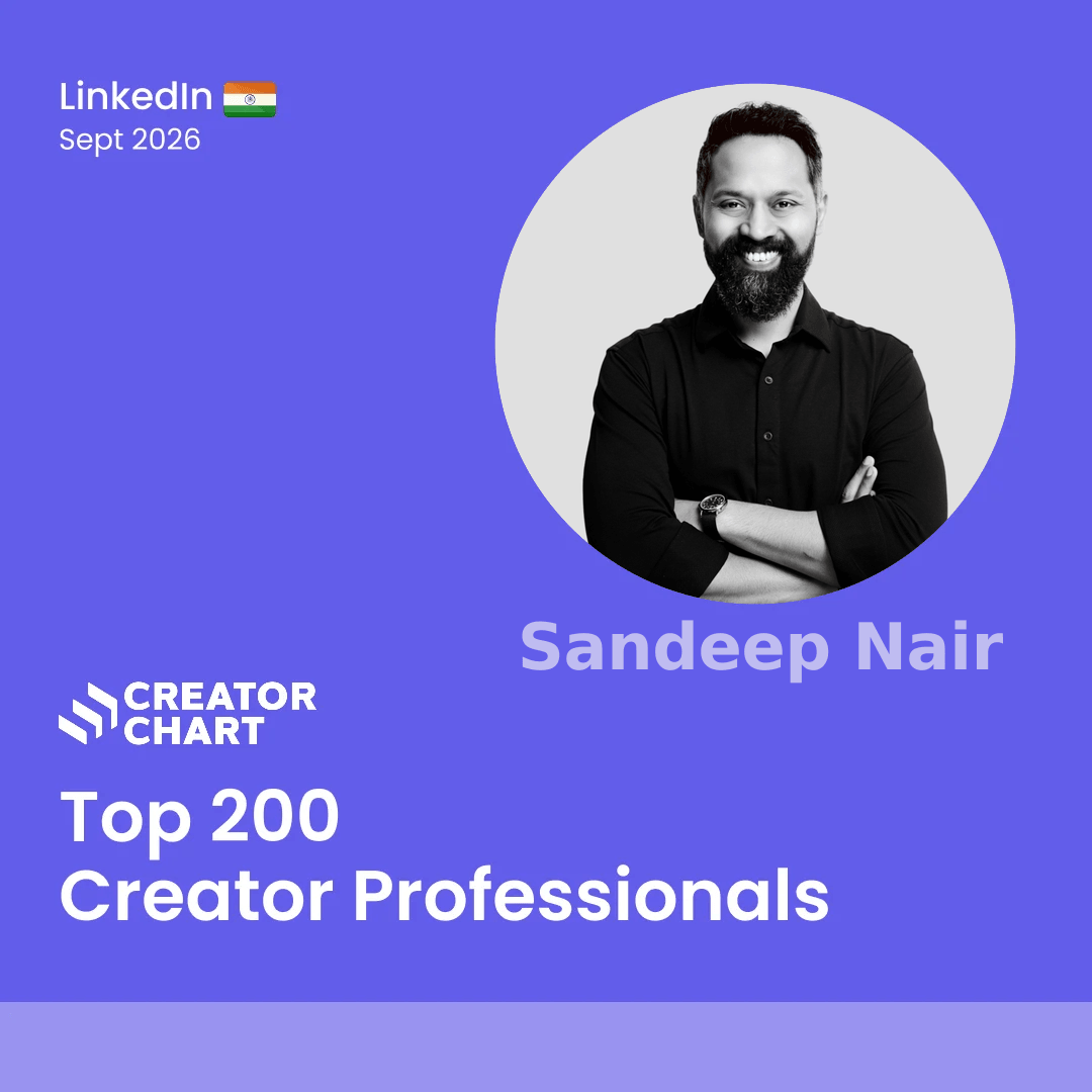 Top 200 Badge for Sandeep Nair
