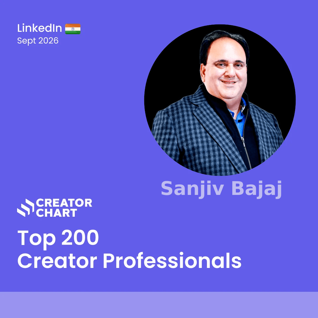Top 200 Badge for Sanjiv Bajaj
