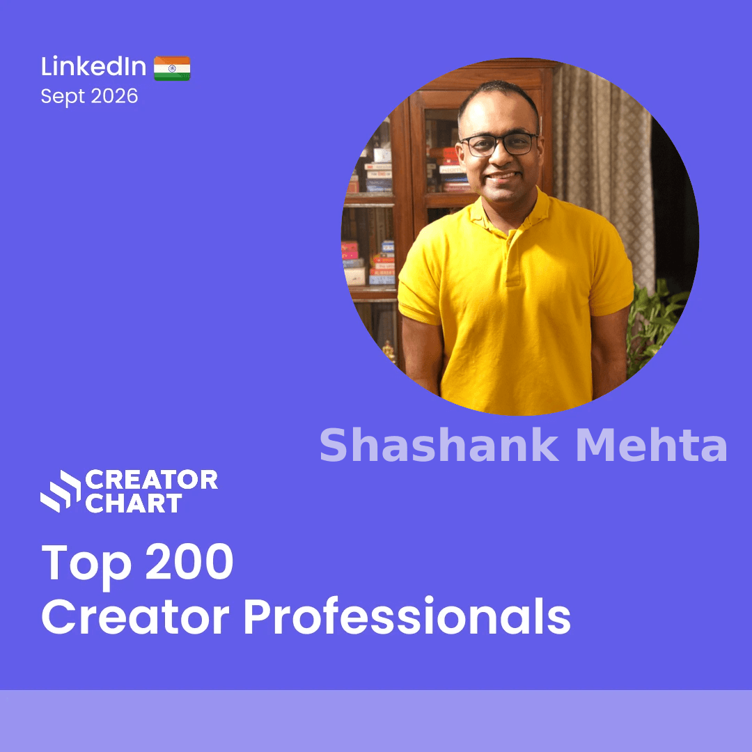 Top 200 Badge for Shashank Mehta