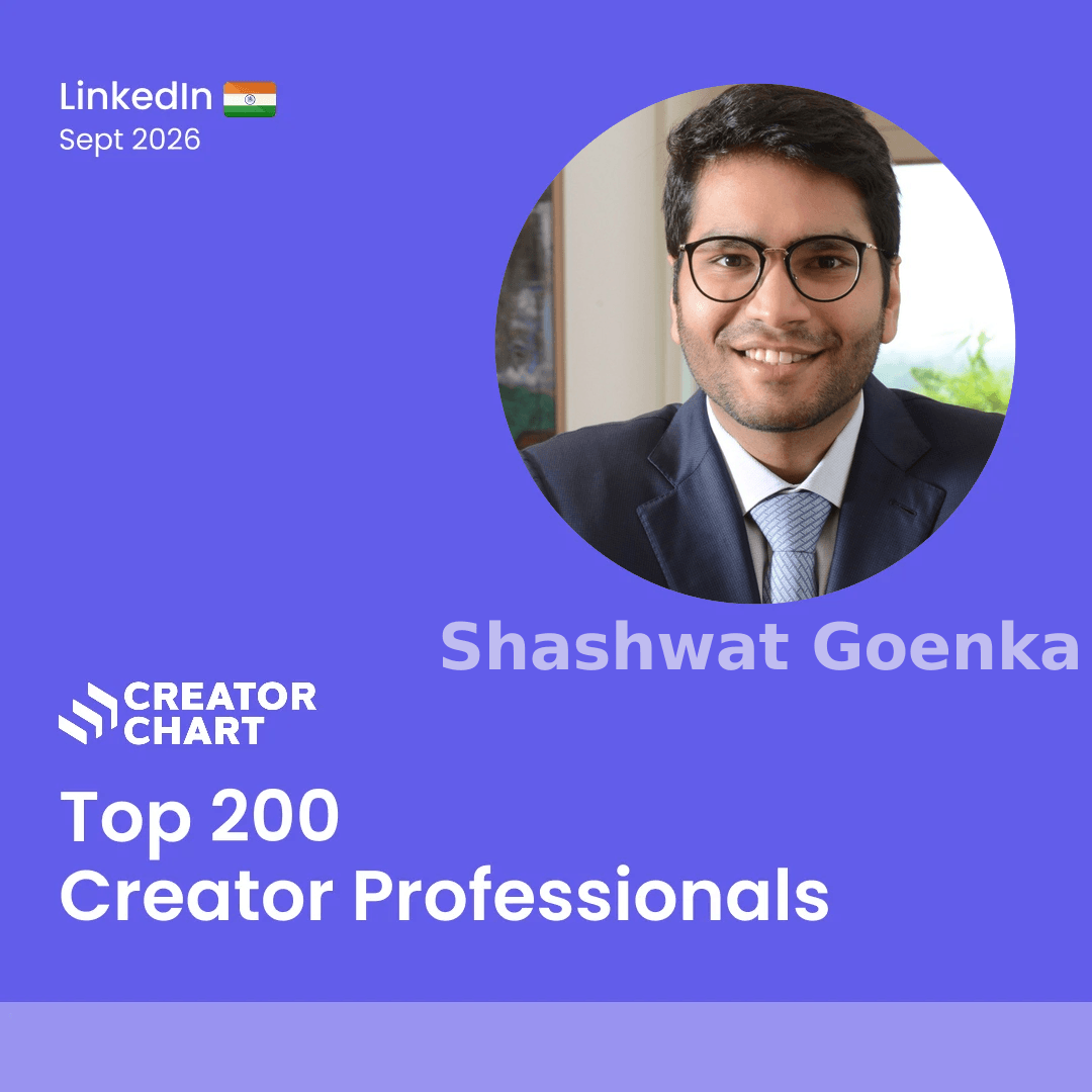 Top 200 Badge for Shashwat Goenka