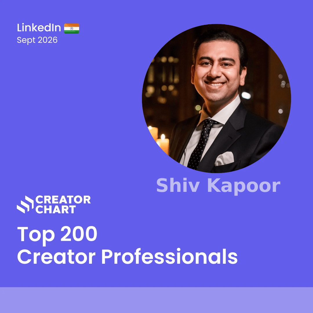 Top 200 Badge for Shiv Kapoor