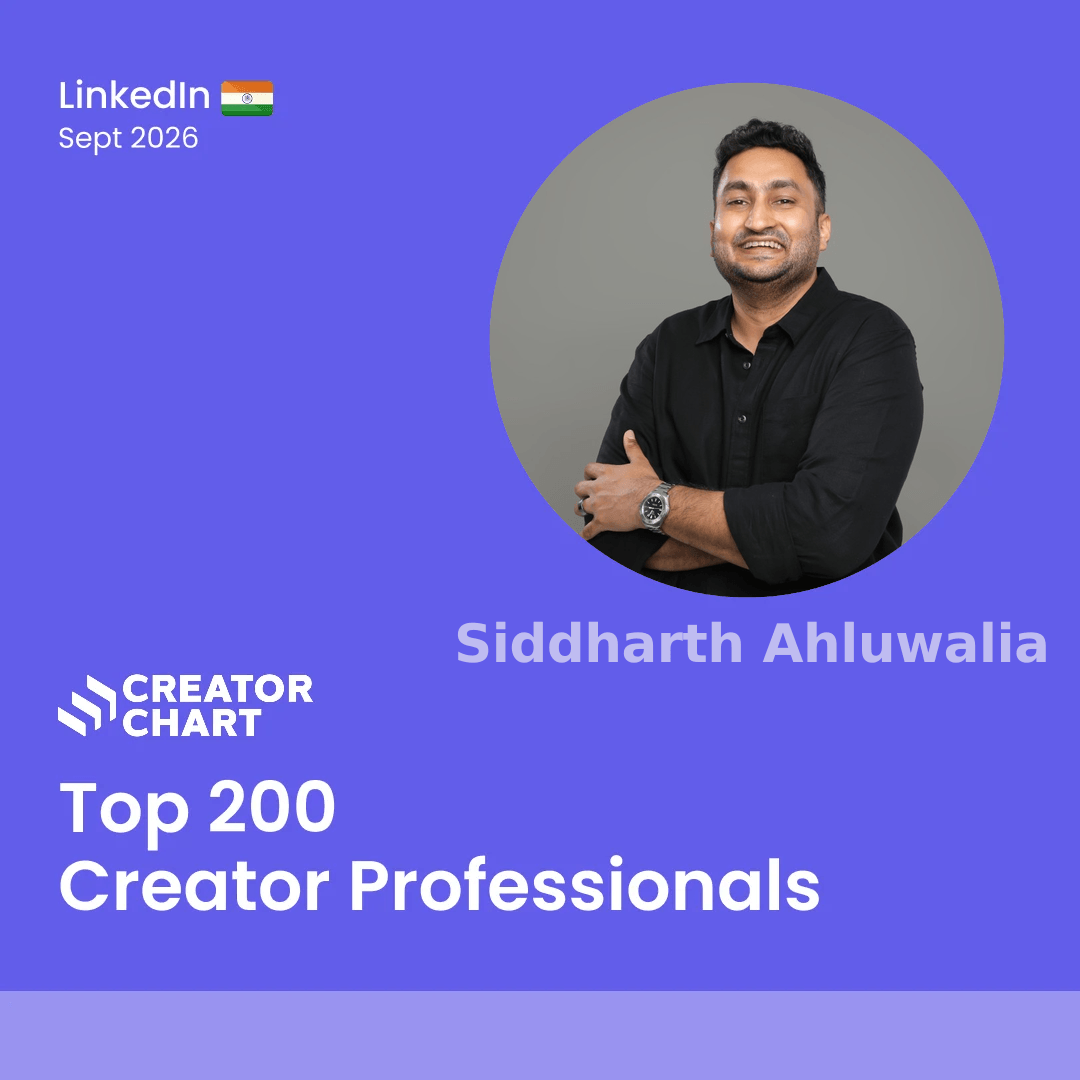 Top 200 Badge for Siddharth Ahluwalia