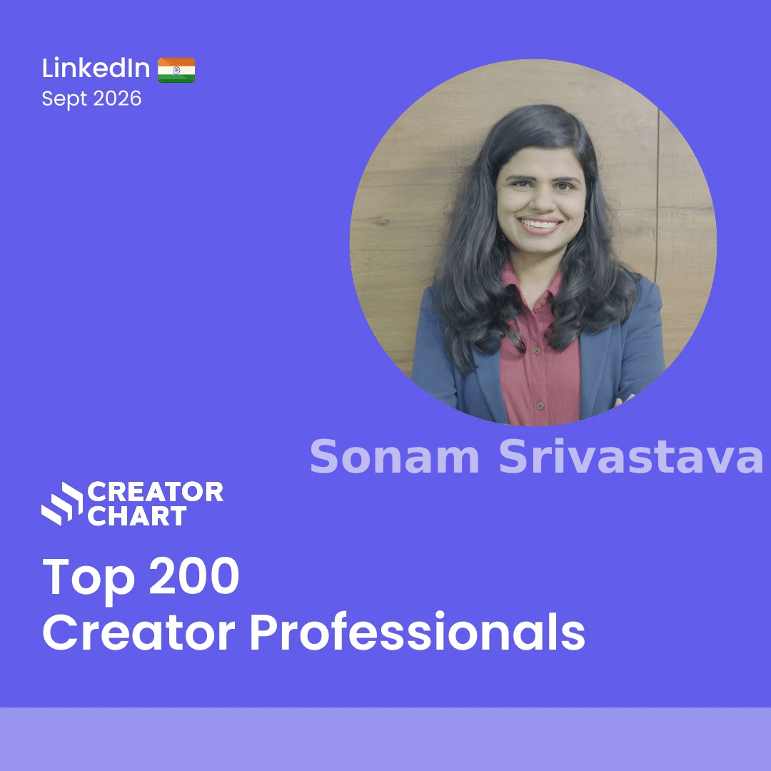Top 200 Badge for Sonam Srivastava 