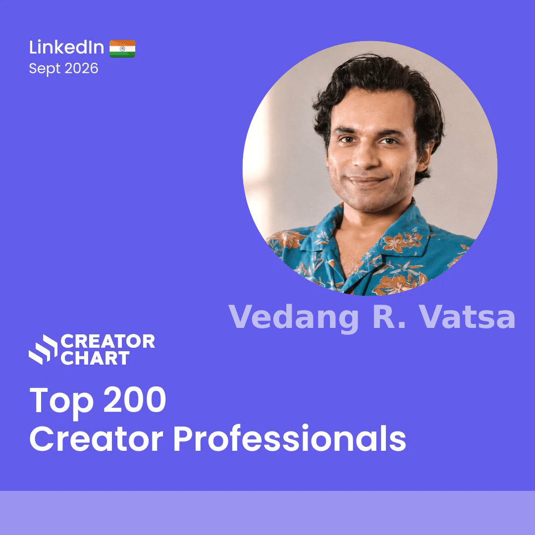 Top 200 Badge for Vedang R. Vatsa
