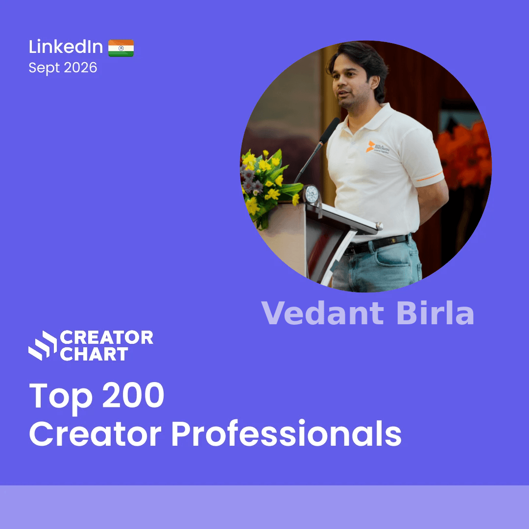 Top 200 Badge for Vedant Birla